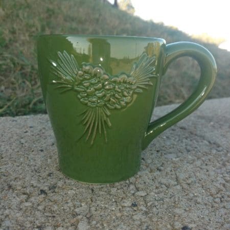 Green Pine Cones Mug
