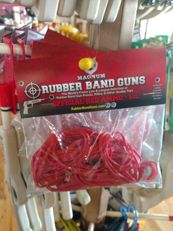 Red Rubber Band Guns Ammo
